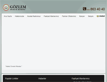 Tablet Screenshot of gozlemhukuk.com
